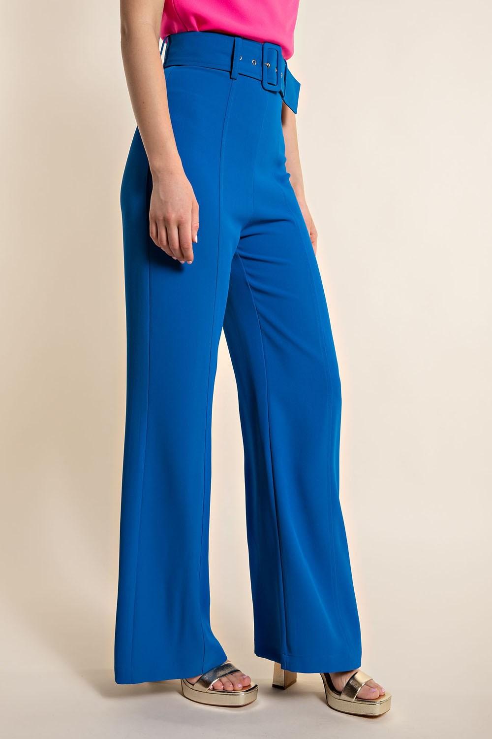 Belted High Waist Wide Leg Pants - RK Collections Boutique