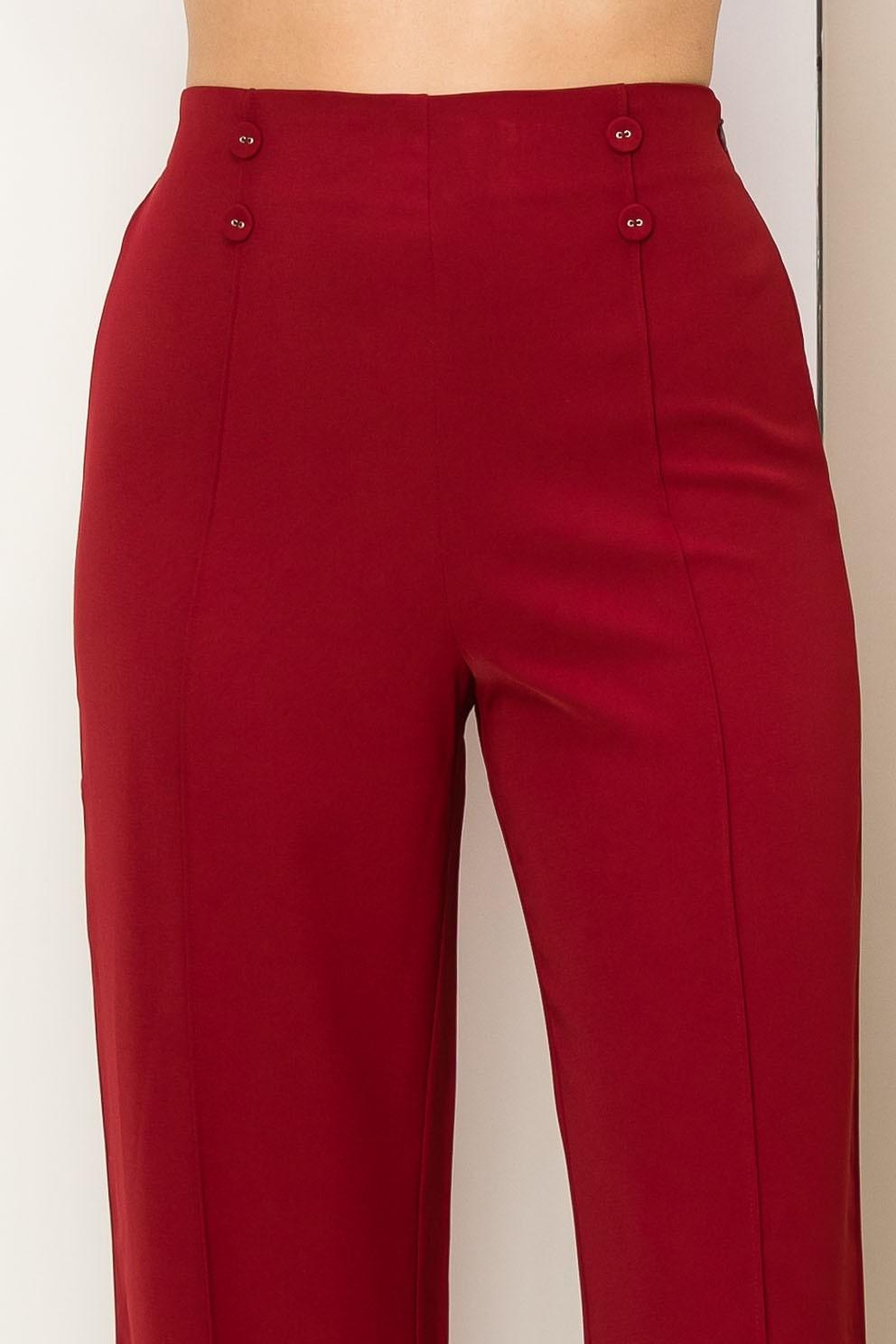 double button detail pant - RK Collections Boutique