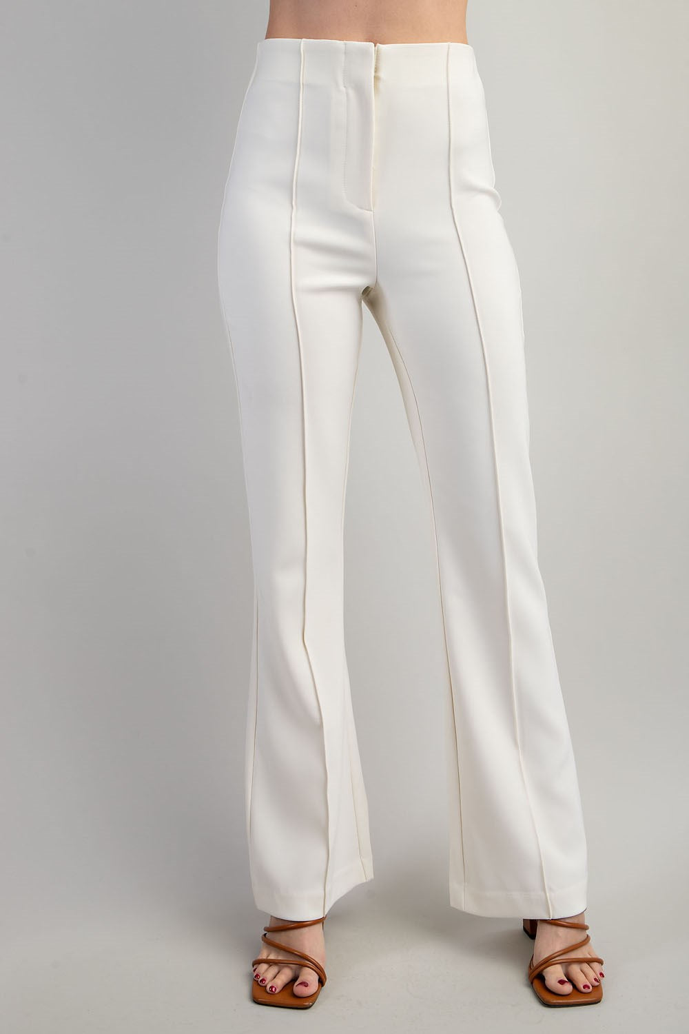 Flared High-Waisted Pants