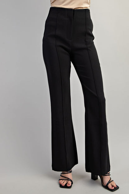 Flared High-Waisted Pants