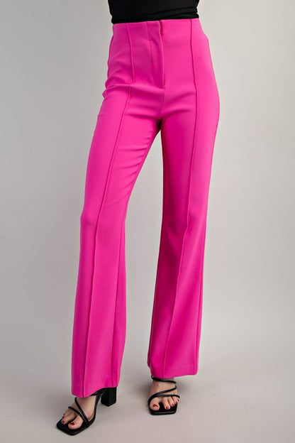 Flared High-Waisted Pants