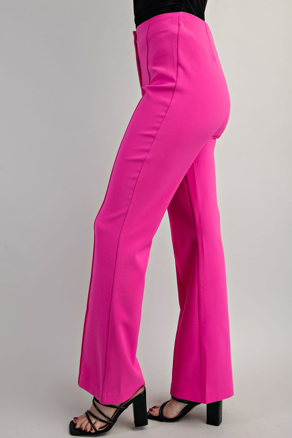 Flared High-Waisted Pants