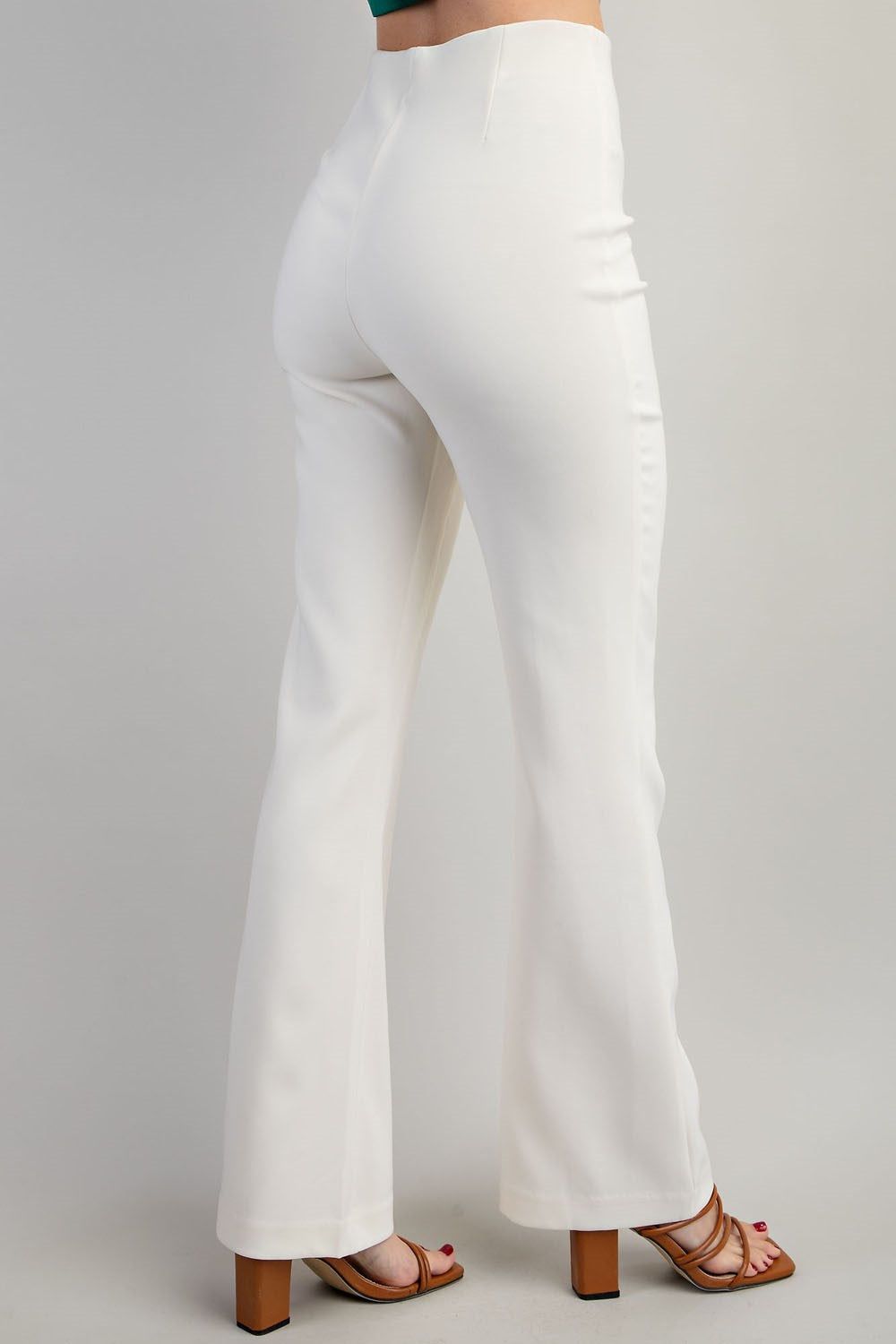 Flared High-Waisted Pants