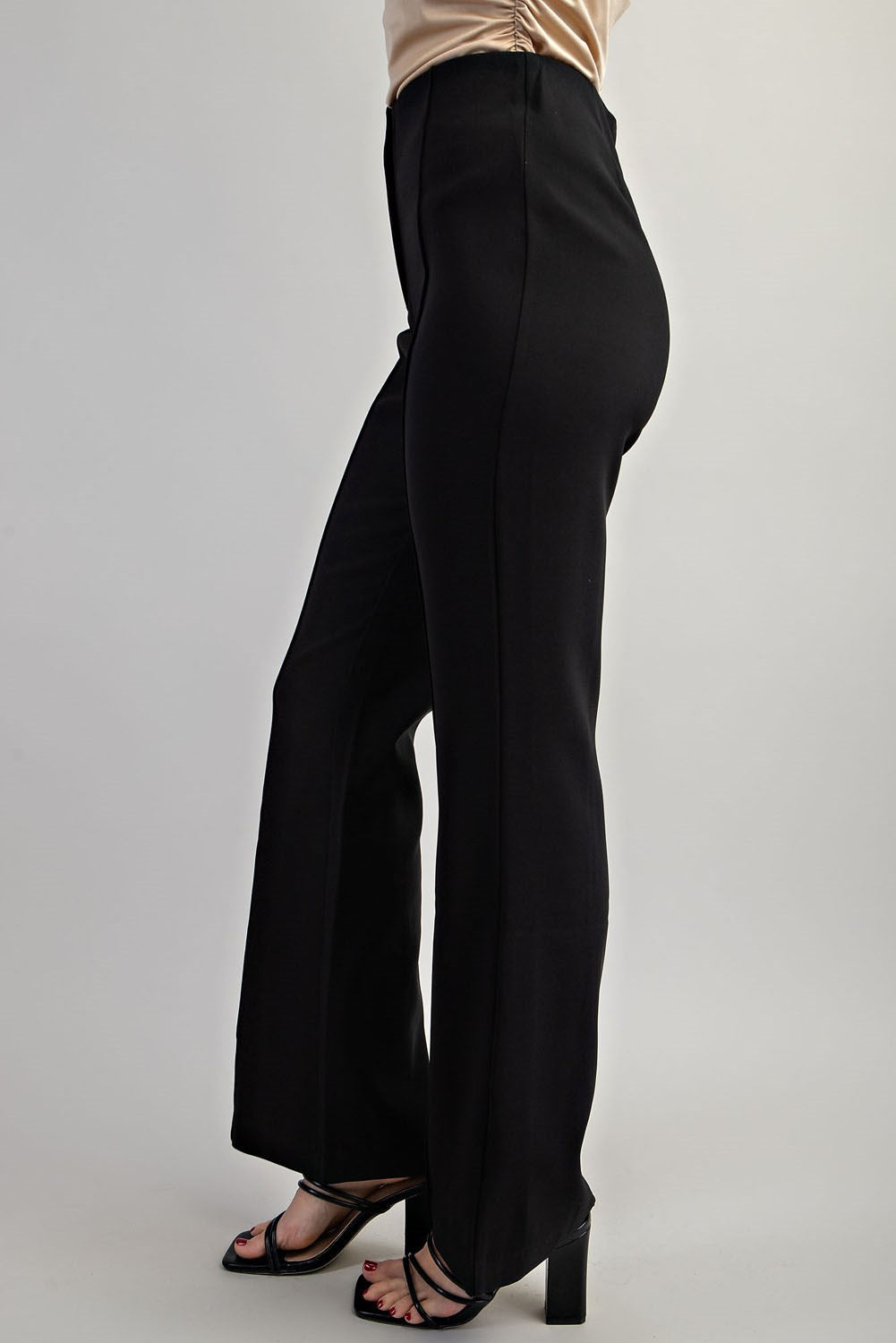 Flared High-Waisted Pants