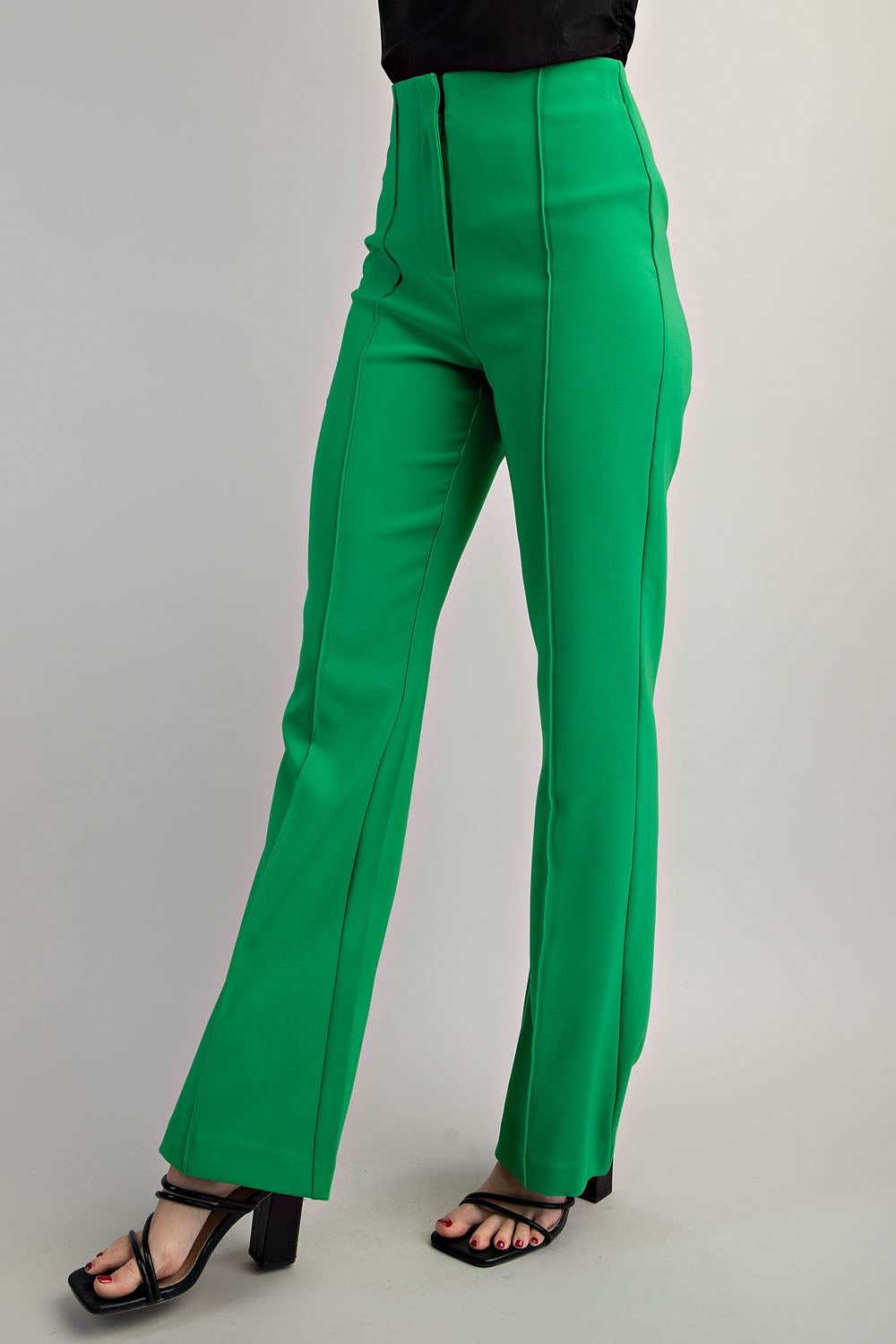 Flared High-Waisted Pants