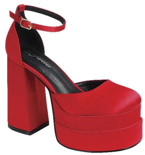 Platform Chunky High Heel Shoes