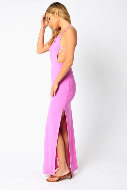 String Back Maxi Dress