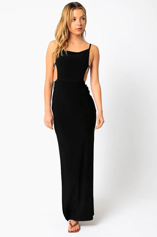 String Back Maxi Dress