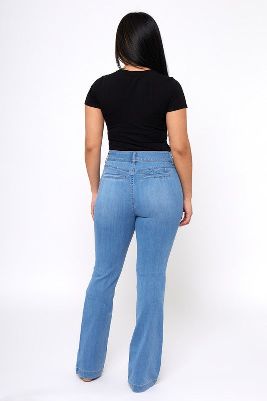 High Rise Denim Trouser Goddess Fit