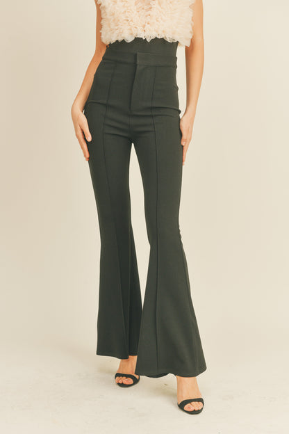 high waist flare pants