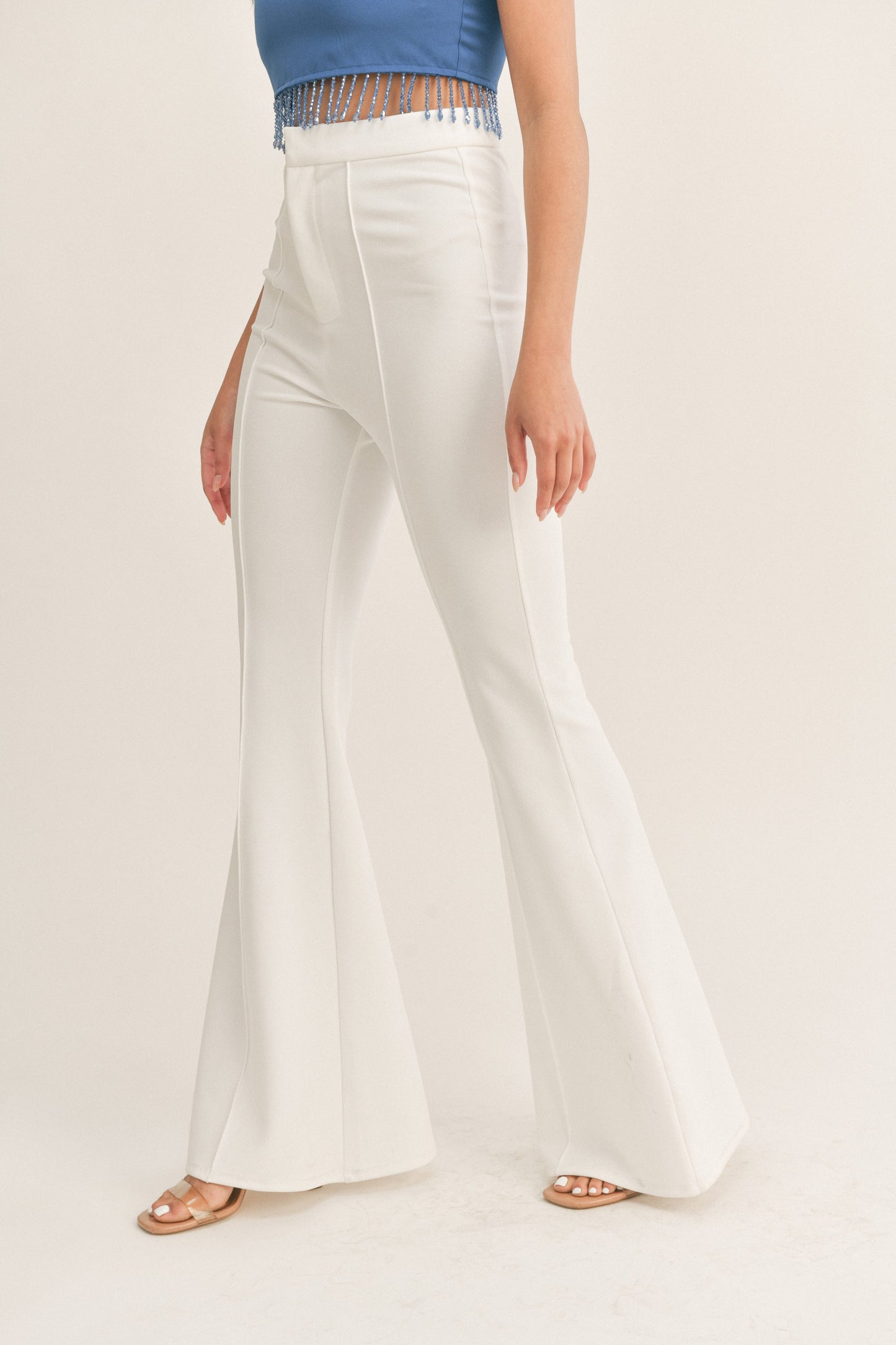 high waist flare pants