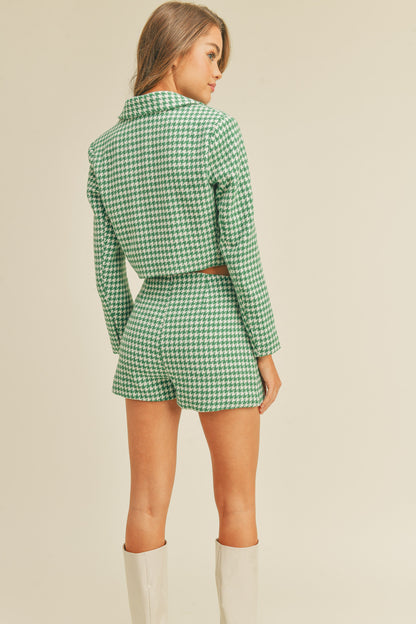 houndstooth skort