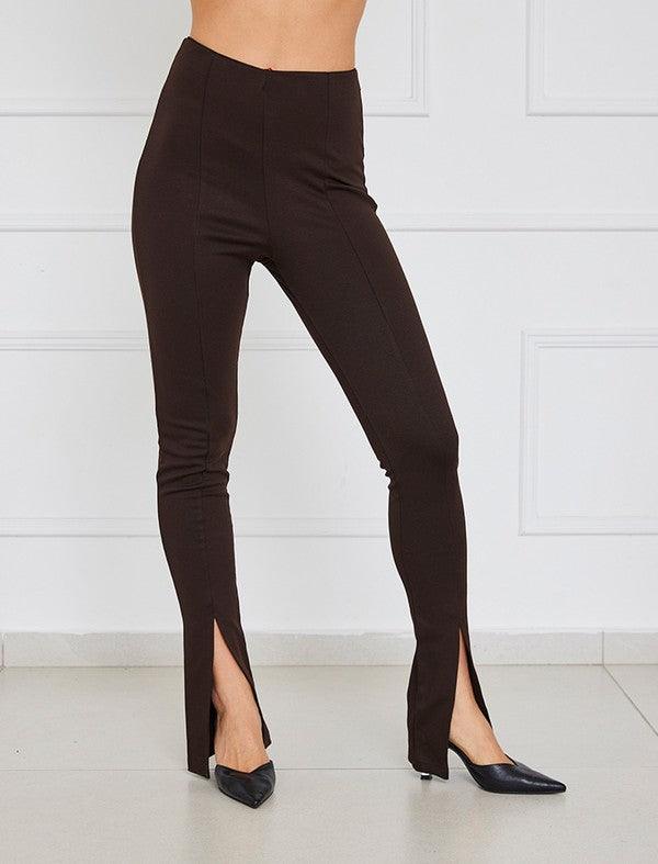 slit leg skinny pant - RK Collections Boutique