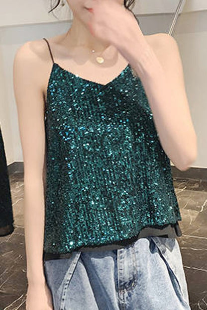 sequin tank top