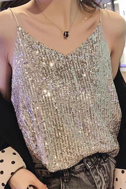 sequin tank top