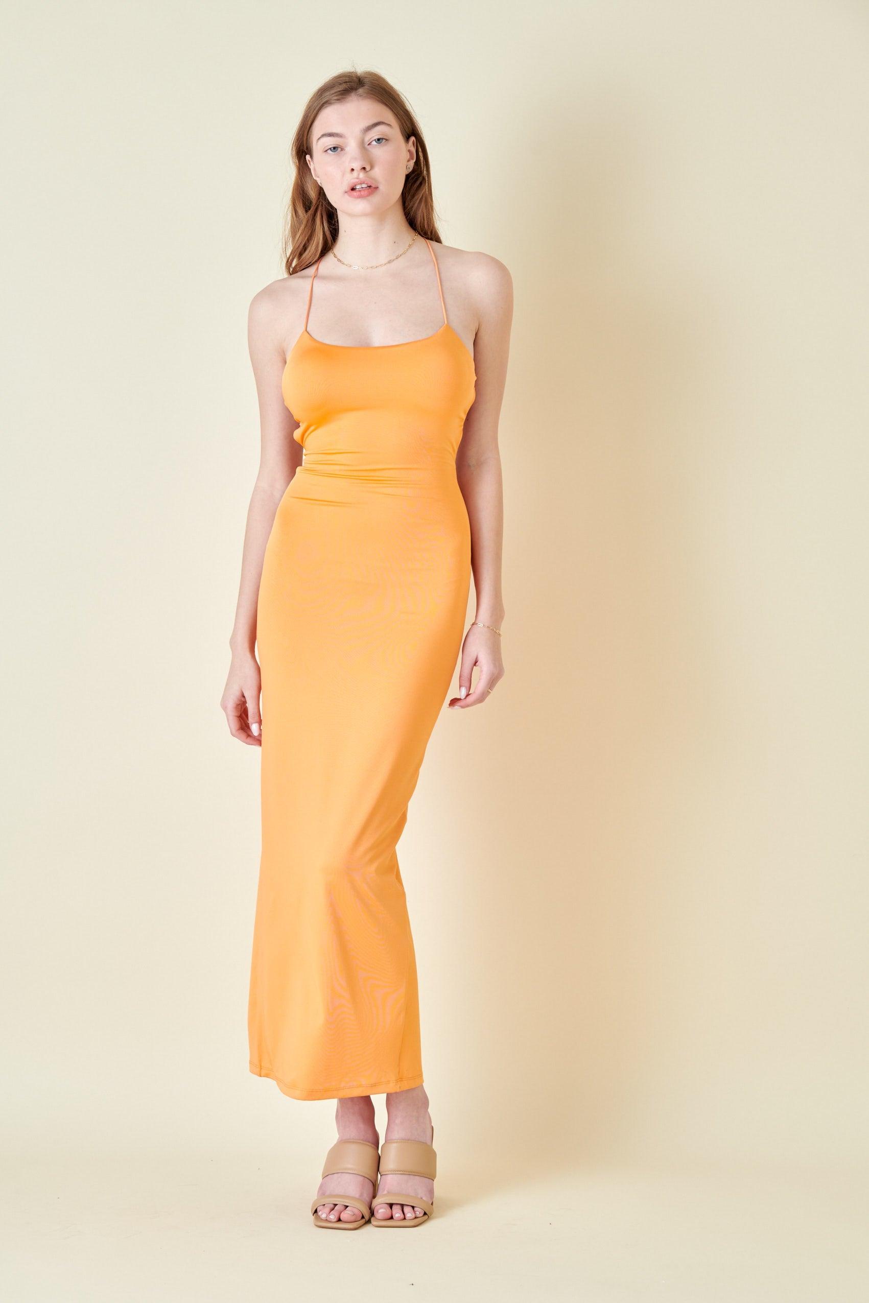 strappy back slinky maxi dress - RK Collections Boutique