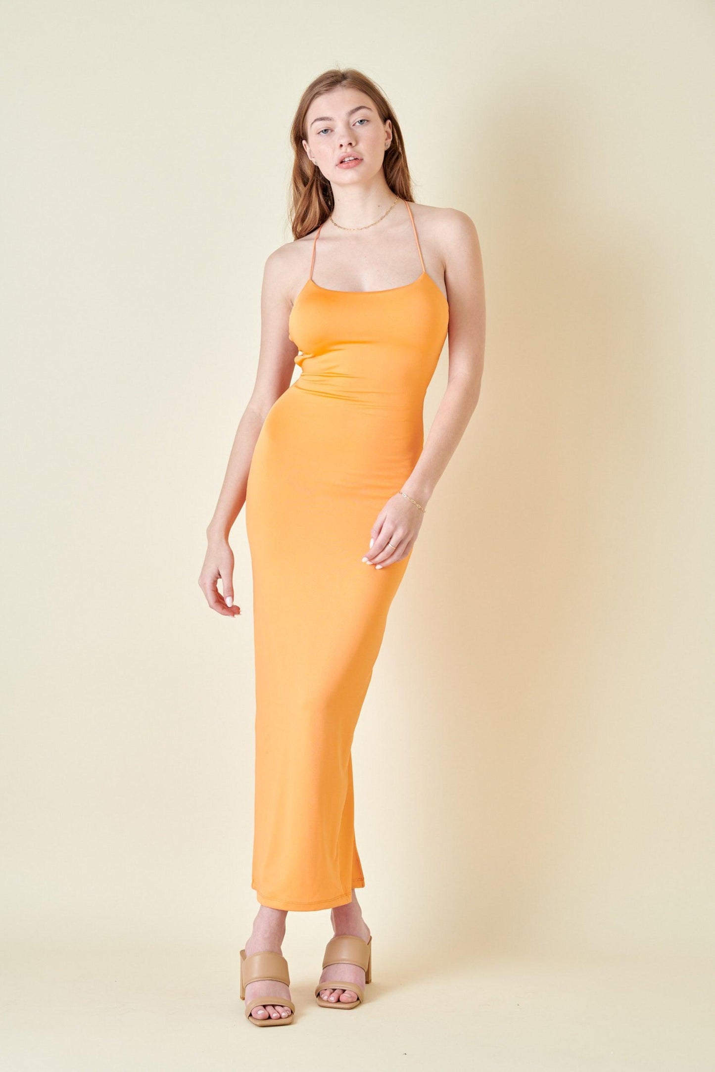 strappy back slinky maxi dress - RK Collections Boutique