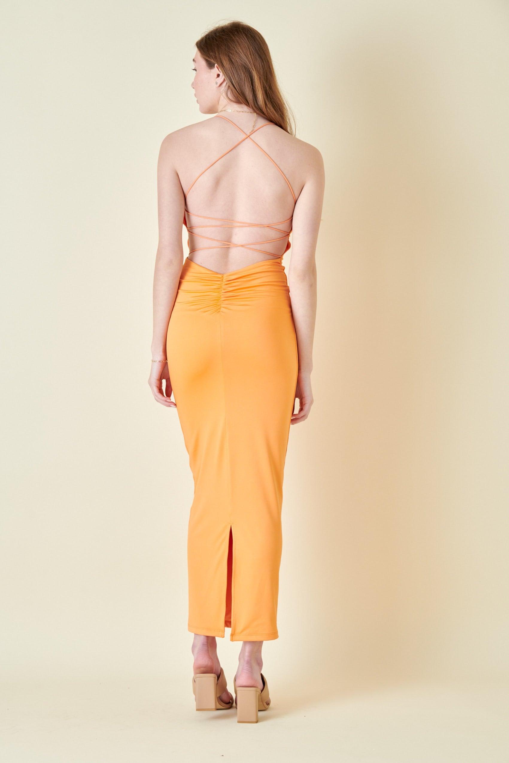 strappy back slinky maxi dress - RK Collections Boutique