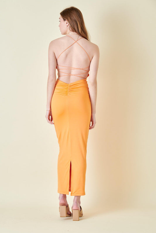 strappy back slinky maxi dress - RK Collections Boutique