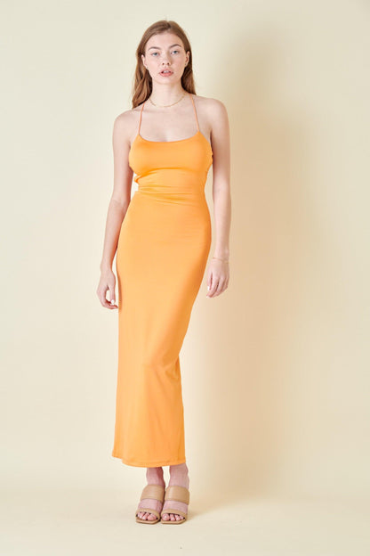 strappy back slinky maxi dress - RK Collections Boutique