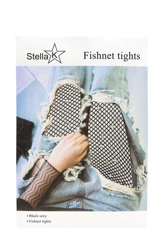 rhinestone fishnet tights