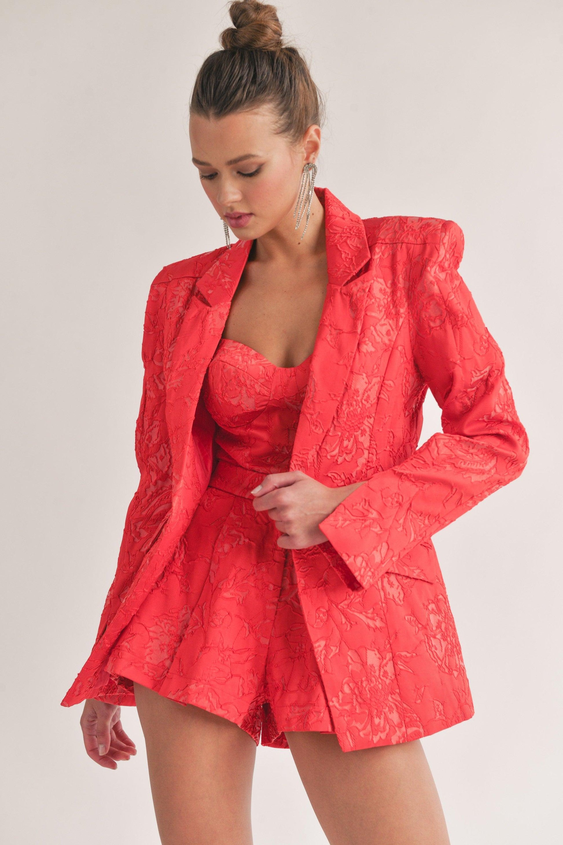 embroidered blazer - RK Collections Boutique