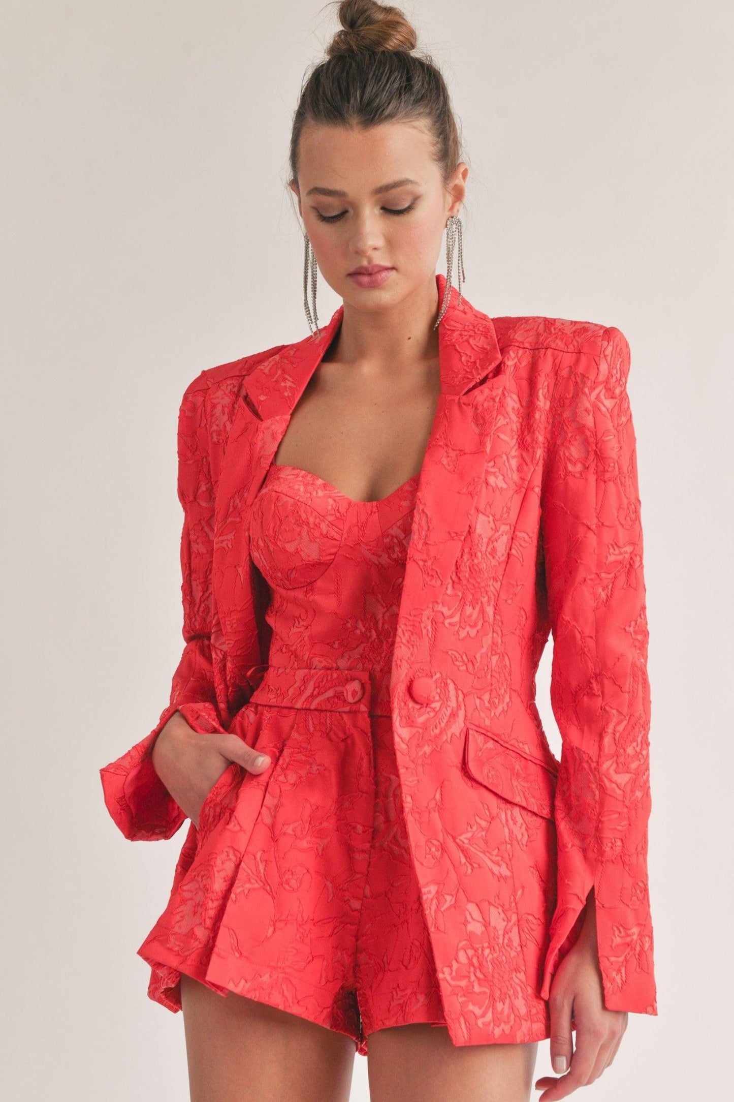 embroidered blazer - RK Collections Boutique