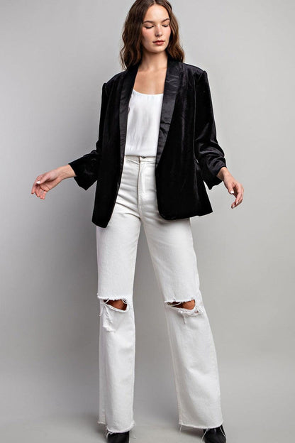 velvet tuxedo blazer - RK Collections Boutique