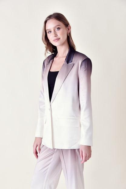 gradient ombre blazer