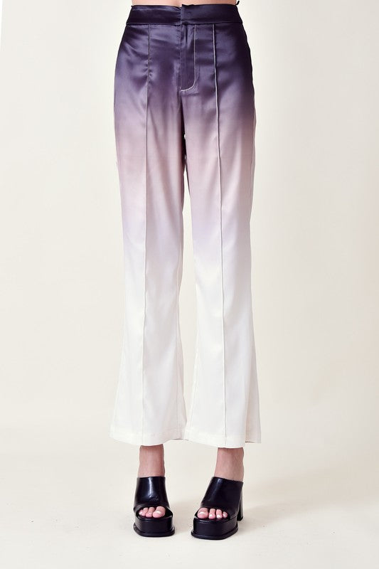 High Waist Gradient Ombre Pants