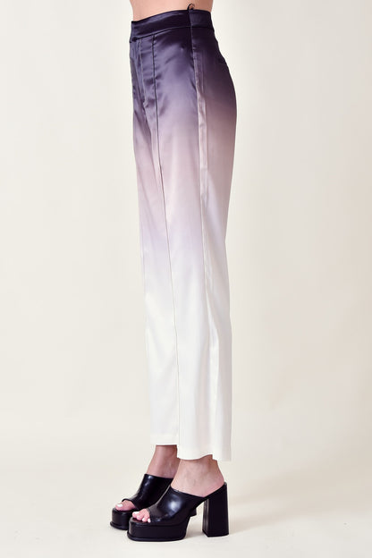 High Waist Gradient Ombre Pants