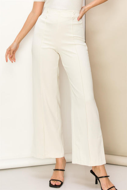 double button detail pant - RK Collections Boutique