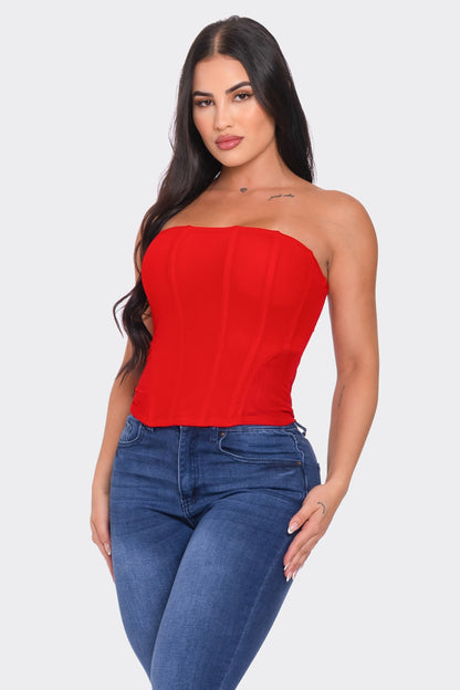 mesh corset top