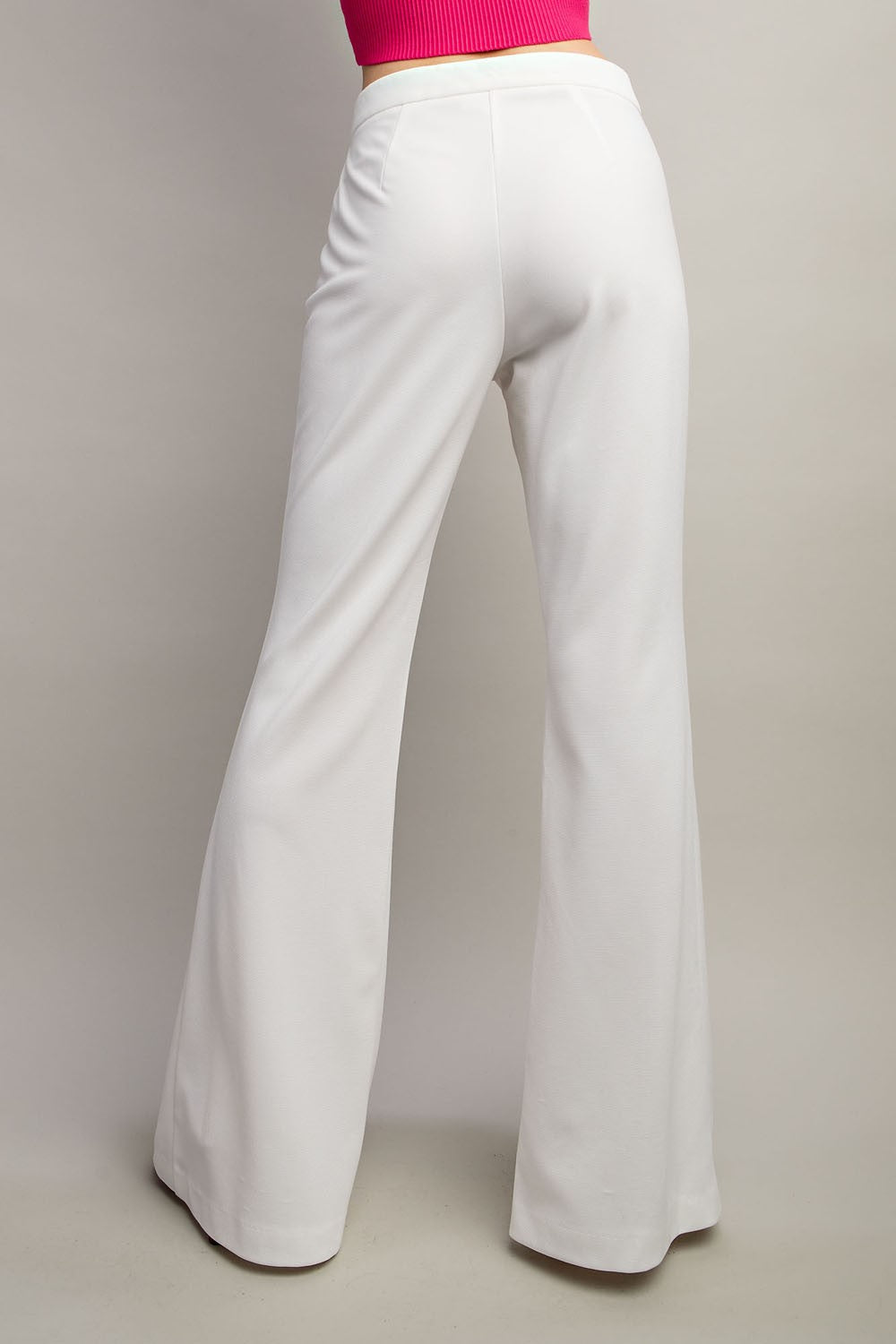 front slit high waist pants