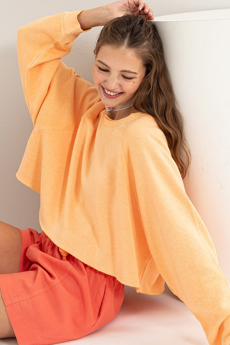 softest crop sweatshirt