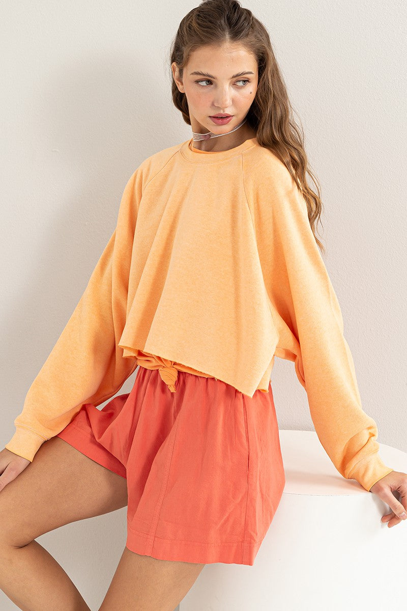 softest crop sweatshirt