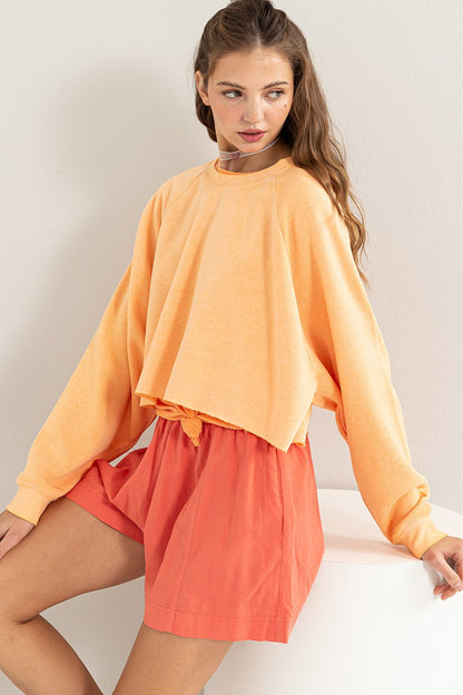 softest crop sweatshirt