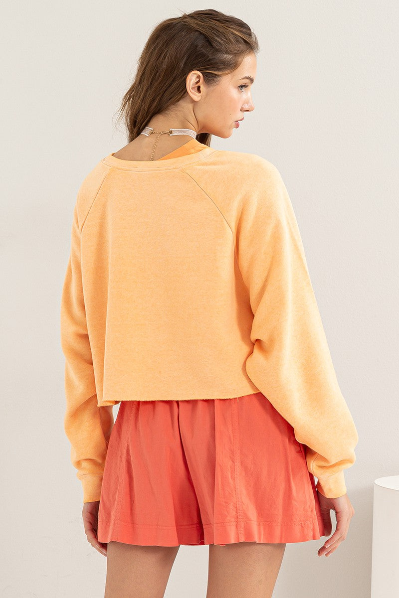 softest crop sweatshirt