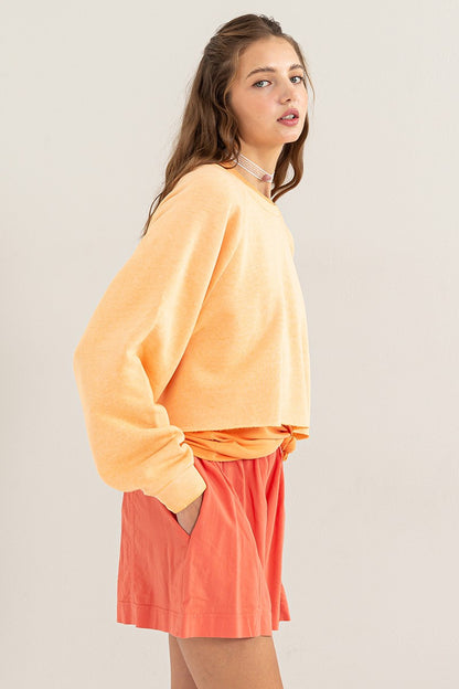 softest crop sweatshirt