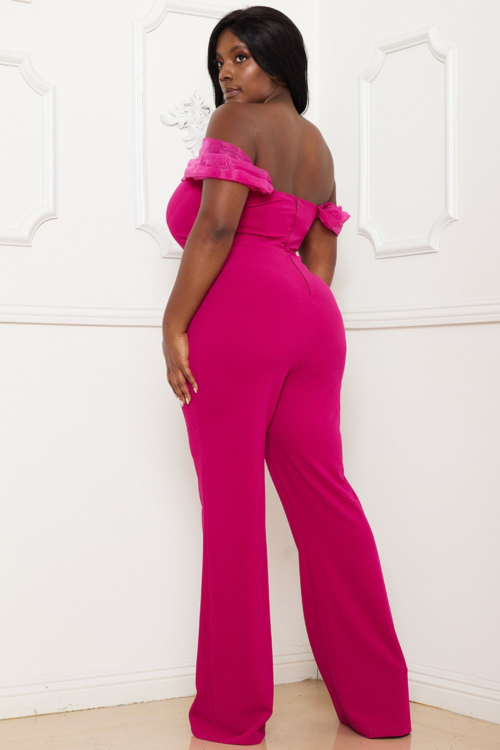 PLUS off the shoulder jumpsuit