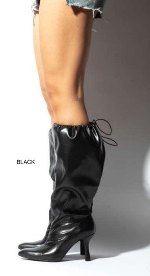 scrunch drawstring boots