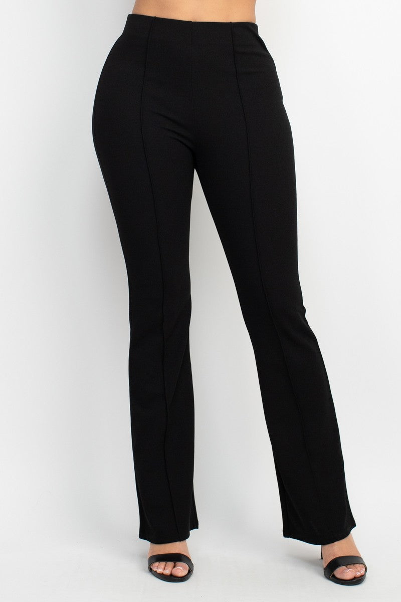 flared high waist stretch pants