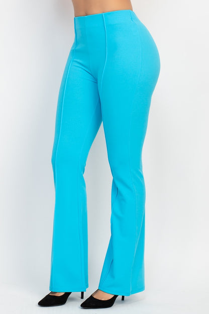 flared high waist stretch pants