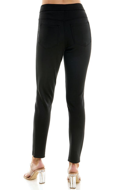 neoprene midrise skinny disco pant