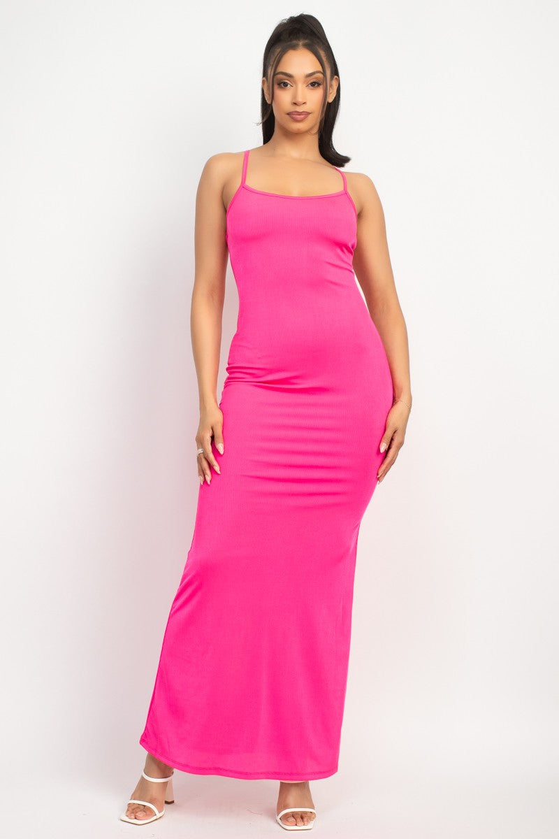 Double Layer Cami Maxi Dress