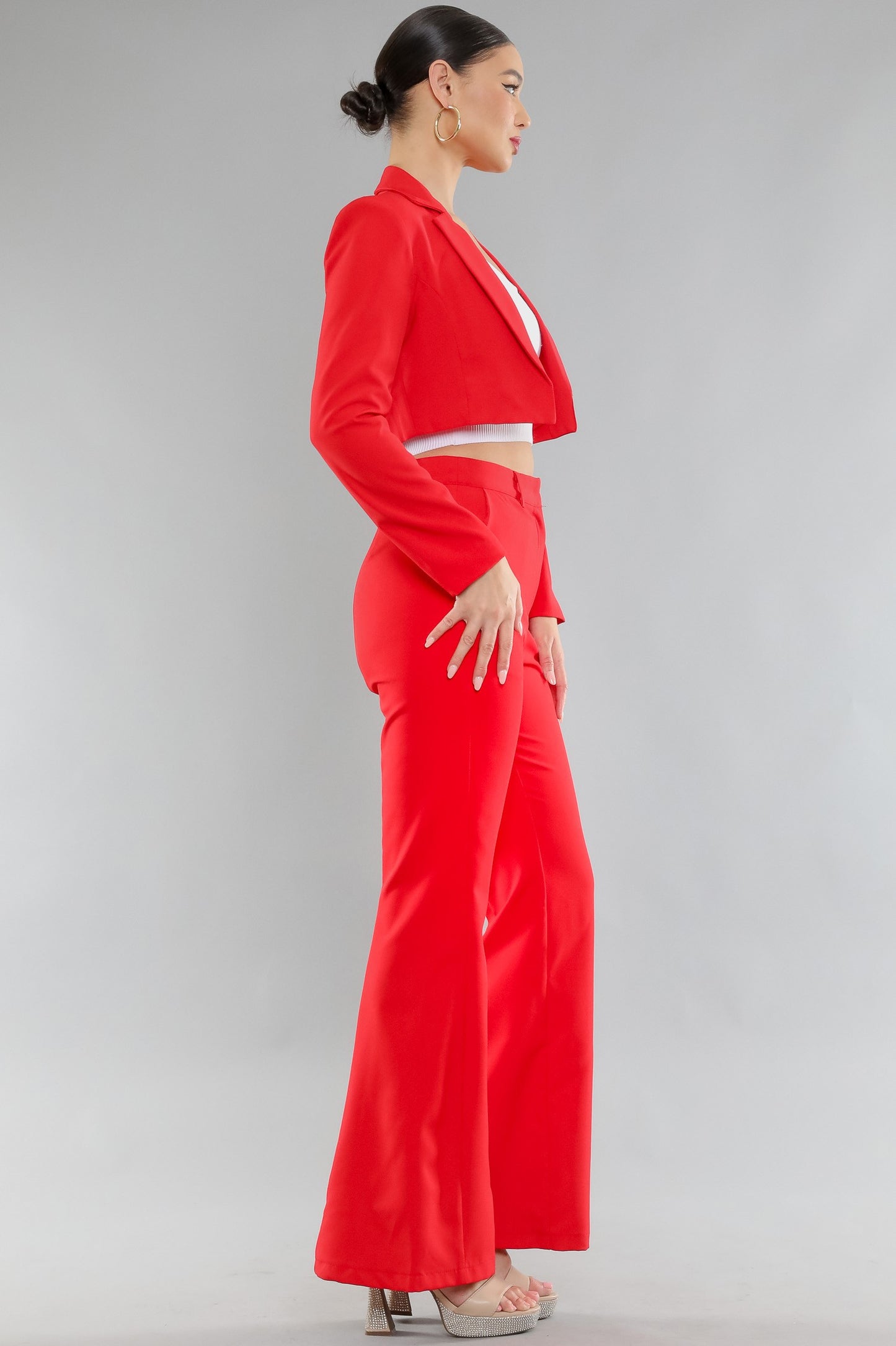 high waist flare pant