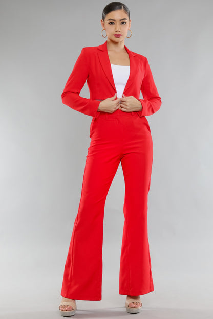 high waist flare pant