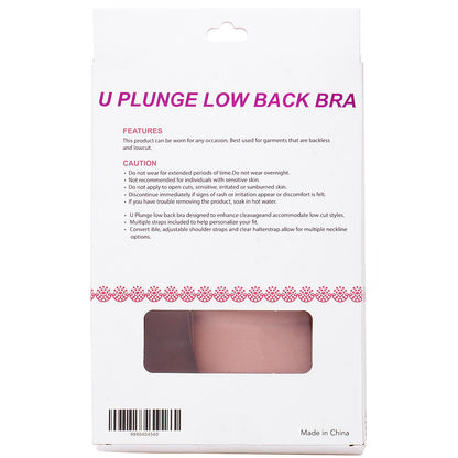 u plunge low back bra