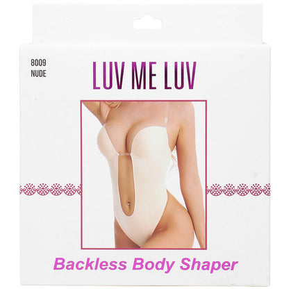 open back plunge front bodysuit shaper