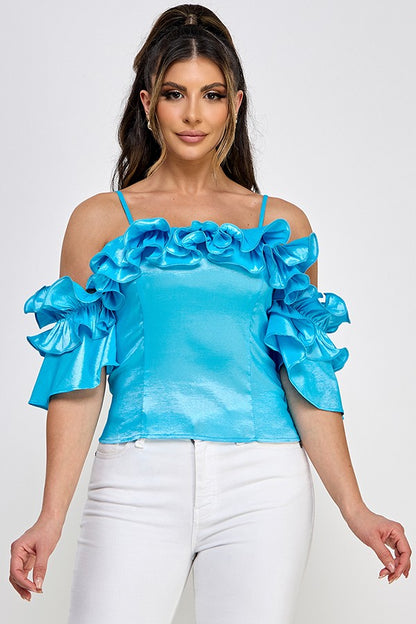 Ruffle Off the Shoulder Top